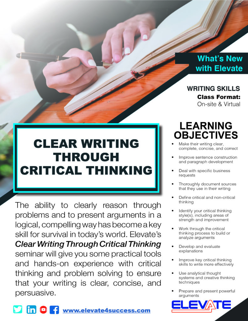 Clear Writing through Critical Thinking USA
