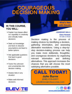 Courageous Decision Making