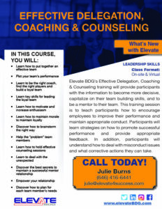 Effective Delegation Coaching and Counseling