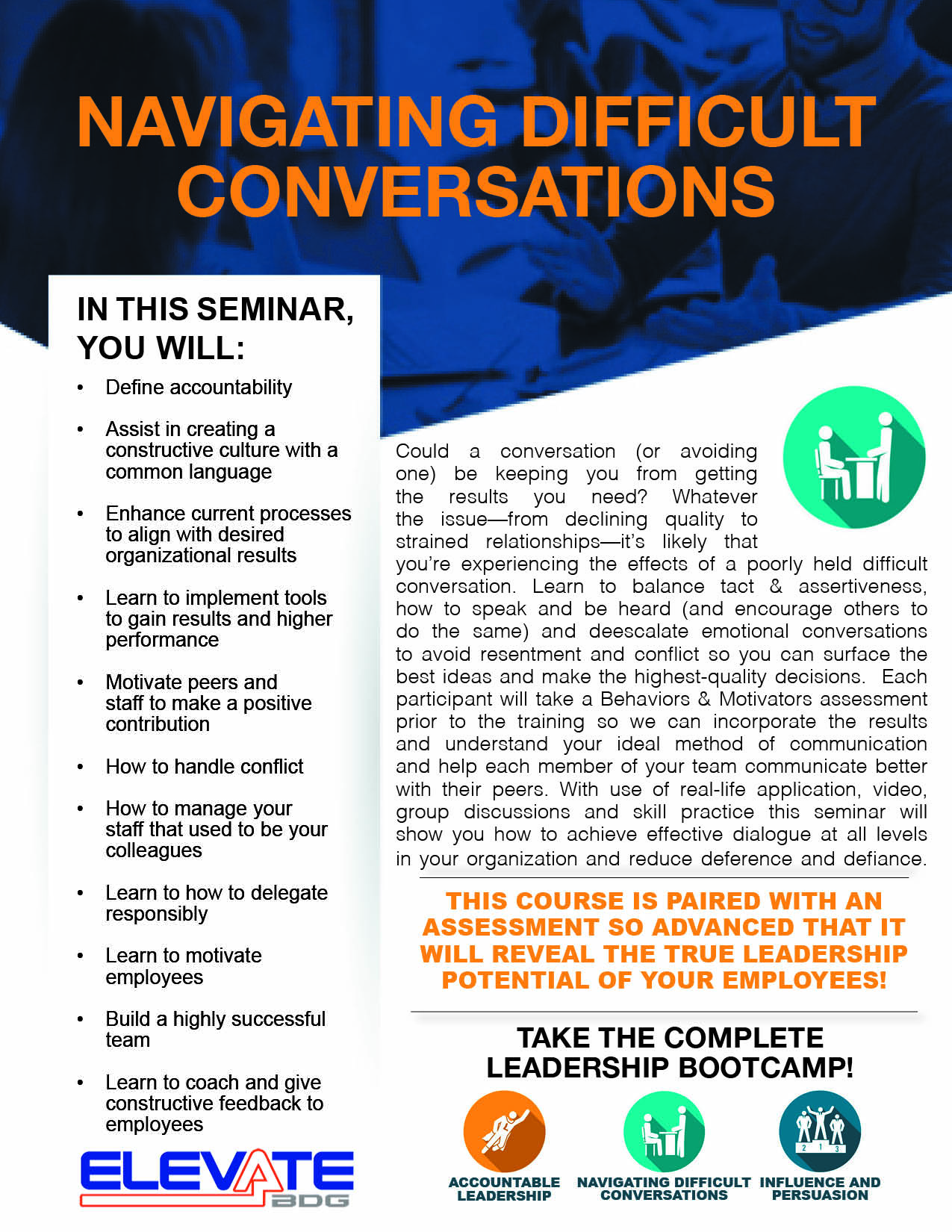 Navigating Difficult Questions Navigating Difficult Conversations – ElevateUSA