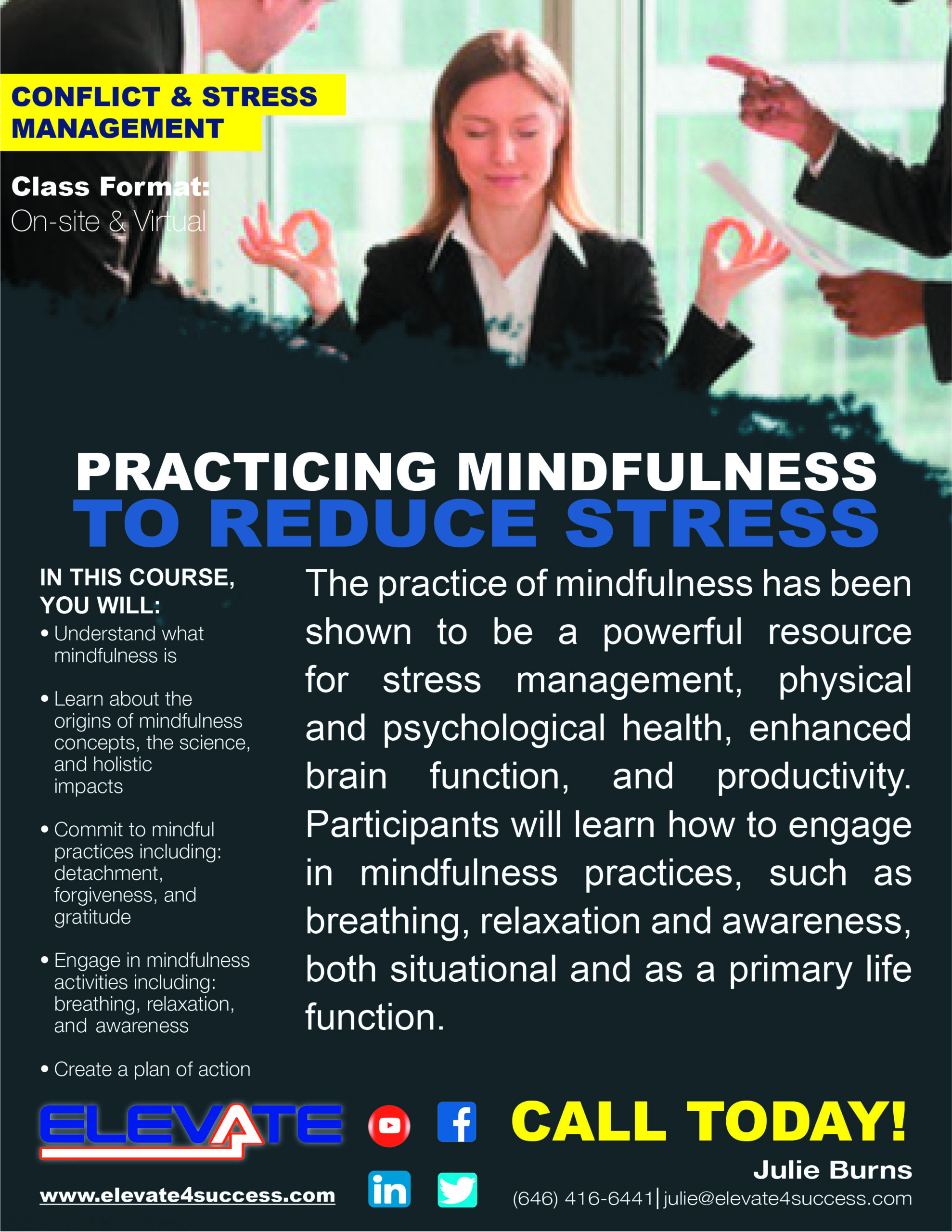 Praticing Mindfulness to Reduce Stress USA