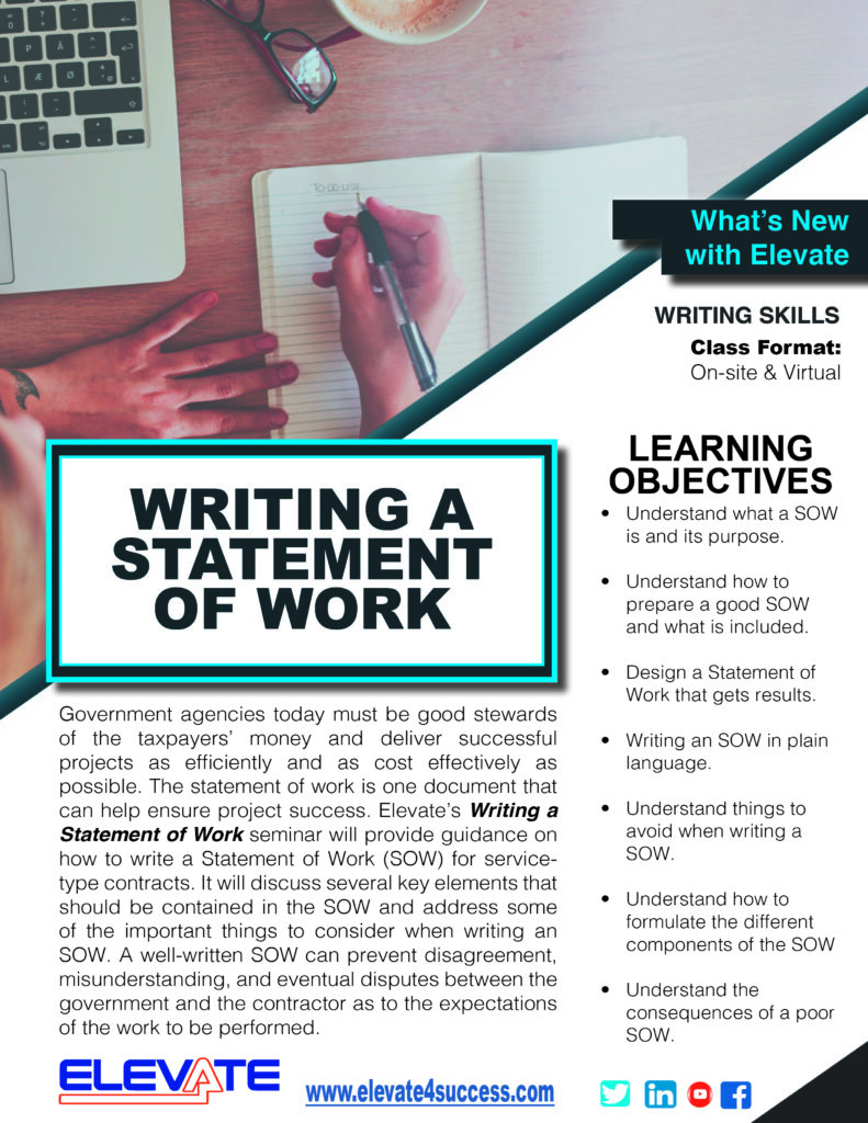 Writing a Statement of Work USA