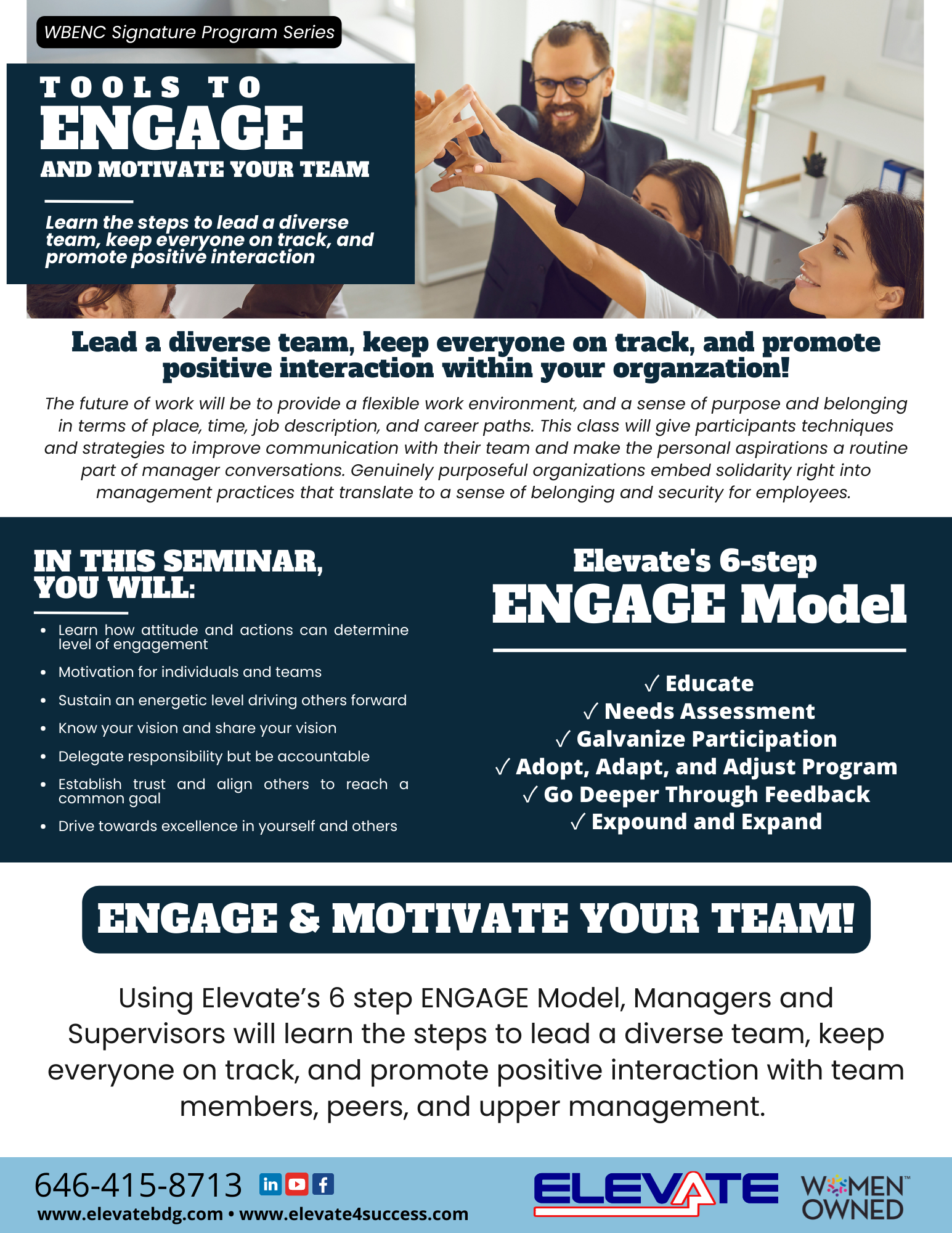 Tools to ENGAGE and Motivate your Team