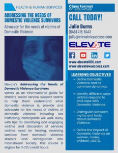Addressing the Needs of Domestic Violence Survivors