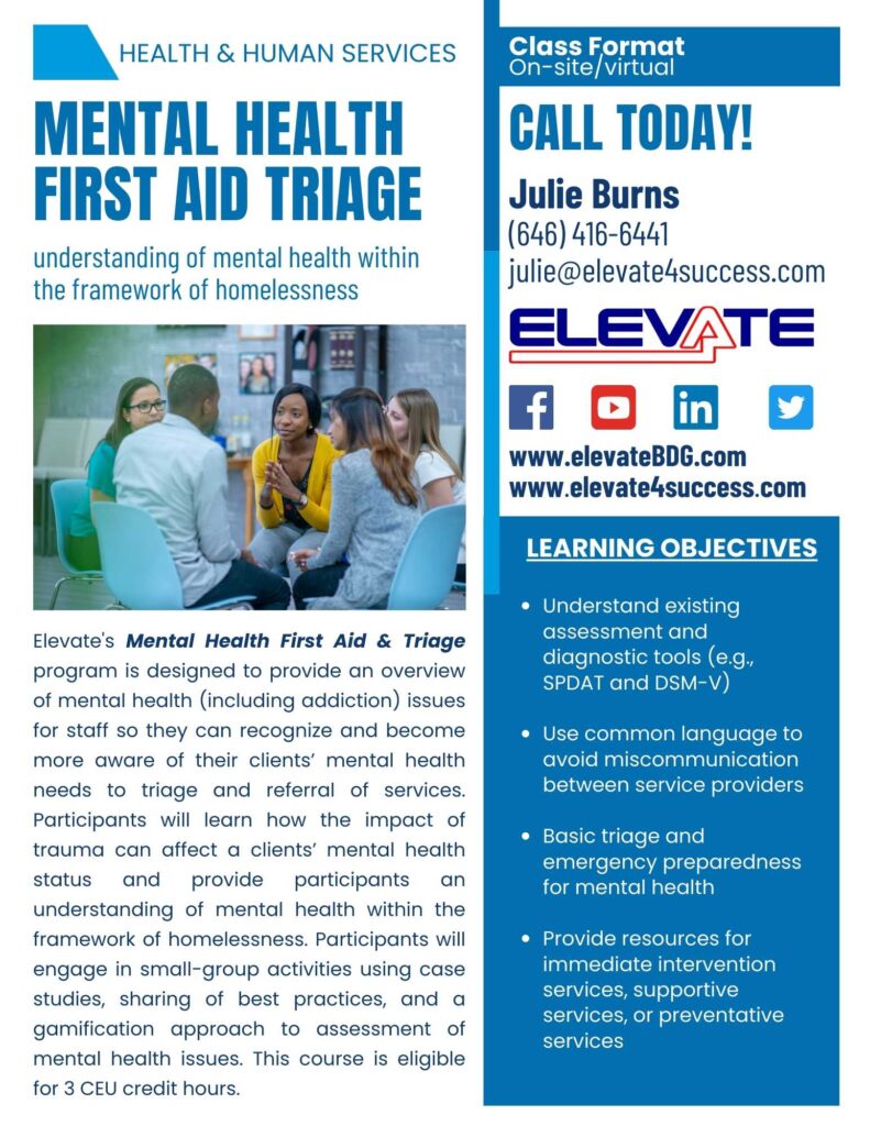 Mental Health First Aid Triage